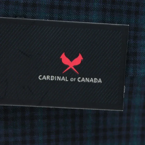 Cardinal of Canada NWT 100% Wool Sport Coat Size 38R US In Blues w/ Teal Plaid